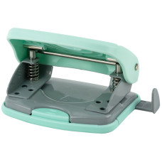 Дырокол Welle-2 с пласт верхом, 20 листов, Pastelini, мятный