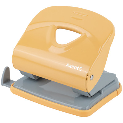 Дырокол Exakt-2 металлический, 30 листов, Earth colors жёлтый