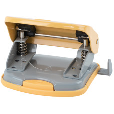 Дырокол Exakt-2 металлический, 30 листов, Earth colors жёлтый