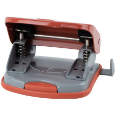 Дырокол Exakt-2 металлический, 30 листов, Earth colors коралловый