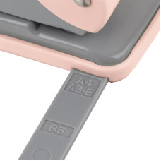 Дырокол Welle-2 с пласт верхом, 20 листов, Pastelini, розовый