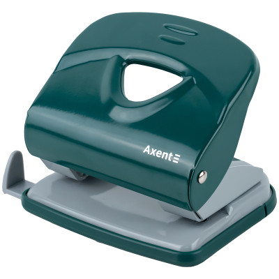 Дырокол Exakt-2 металлический, 30 листов, Earth colors зелёный