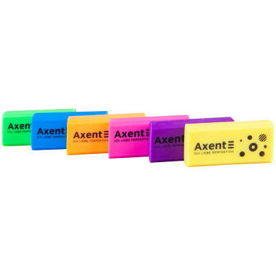 Гумка м'яка Neon, асорті кольорів - 1197-A Axent