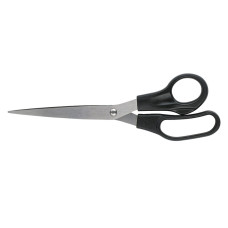 Ножницы, 21 см, черные, открытый блистер