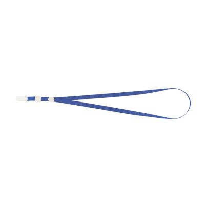 Шнурок с клипом для бейджа-идентификатора, 460х10 мм, синий - BM.5426-02 Buromax