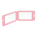Badge-ідентифікатор вертикальний, пласт., 69х111мм, PP+PVC, рожевий