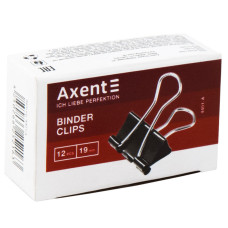 Биндер Axent 4401-A, 19 мм, 12 штук, черный