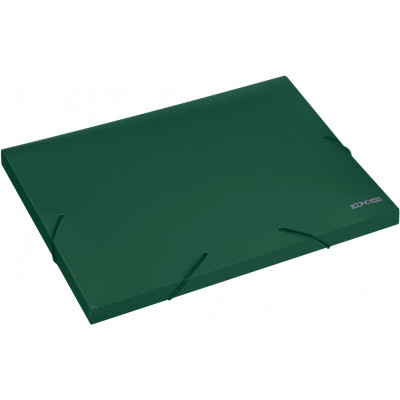 Папка-бокс пластиковая зеленая А4 20мм на резинках - E31401-04 Economix