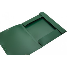Папка-бокс пластиковая зеленая А4 20мм на резинках