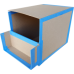 Короб архівний горизонтальний зі складовою кришкою - 69111-01 KROSS-PRINT