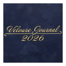 Щоденник датир. 2026 VELOUR, A5, синій, иск.кожа