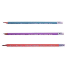 Карандаш графитовый BLACK PEPS HB, с ластиком, PASTEL