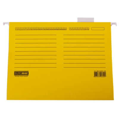 Файл підвісний А4 з індексами, картон, жовтий - BM.3350-08