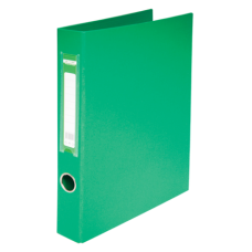 Папка-реєстратор двостороння, 2 D-обр.кільця, А4, ширина торця 40 мм, зелена