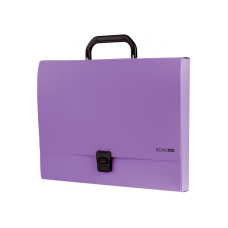 Портфель пластиковый А4 1 отделение Economix E31607-12 фиолетовый
