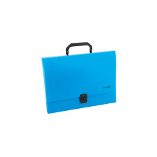 Портфель пластиковый A4 Economix на застежке, 1 отделение, синий