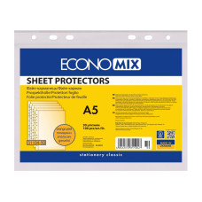 Файл для документів А5 Economix, 30 мкм, фактура 