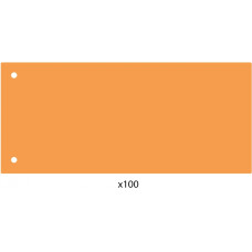 Разделитель листов 240*105мм Economix, пластик, оранжевый, 100 шт.