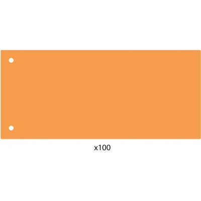 Разделитель листов 240*105мм Economix, пластик, оранжевый, 100 шт. - E30811-06 Economix