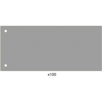 Разделитель листов 240*105мм Economix, пластик, серый, 100 шт. - E30811-10 Economix