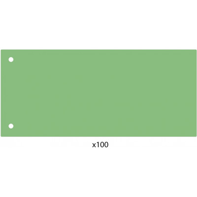 Разделитель листов 240*105мм Economix, пластик, зеленый, 100 шт. - E30811-04 Economix