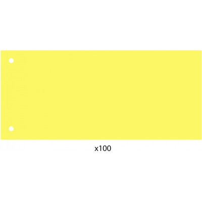 Роздільник аркушів 240*105мм Economix, пластик, жовтий, 100 шт. - E30811-05 Economix