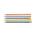 Олівець графітовий НВ, асорті, із білою. полосою, з гумкою, карт. коробка - BM.8503 Buromax