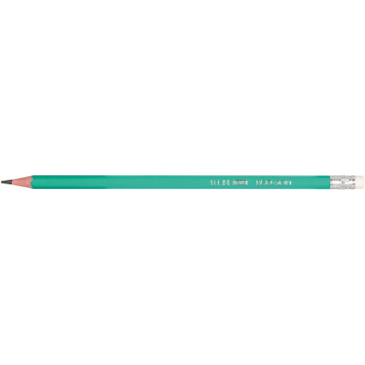 Олівець чорнографітний пластиковий ECONOMIX ECO SOFT HB, загострений з гумою - E11317 Economix
