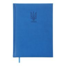 Щоденник датир. 2026 HERALDRY, A5, світло-синій, штучна шкіра/поролон