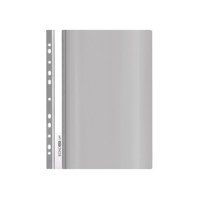 Папка-скоросшиватель А4 Economix Light с перфорацией, серая E38504-10