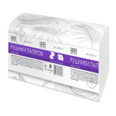 Рушники целюлозні Comfort V-скл., 150 шт., 23*21 см, 2-х шар., білі PRO SERVICE
