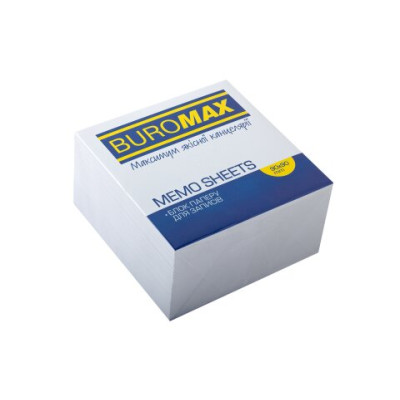 Блок білого паперу для нотаток 90х90х50мм., скл. - BM.2214 Buromax