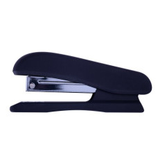 Степлер пластиковий RUBBER TOUCH до 20арк., (скоби №24; 26), чорний