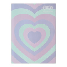 Блокнот PATTERN, А-5, 64 арк., кліт., ітгр. обкл., мат. лам.+Уфлак, KIDS Line, рожевий