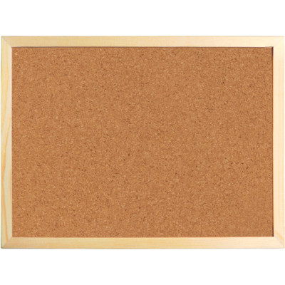 Доска пробковая, 60х90 см., деревянная рамка - 9602-A Axent