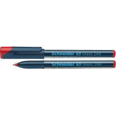 Маркер перманентний (спиртовий) для CD, DVD SCHNEIDER MAXX 244 0,7 мм, червоний