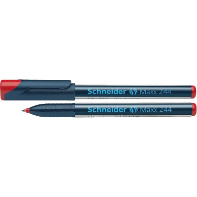 Маркер перманентный (спиртовой) для CD, DVD SCHNEIDER MAXX 244 0,7 мм, красный S124402
