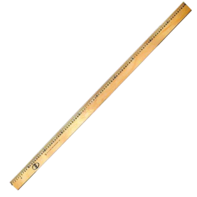 Лінійка дерев'яна 100 см (шовкографія) - 103006 МИЦАР