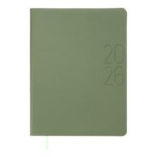 Ежедневник датир. 2025 MORANDI STYLE, A5, зеленый, иск.кожа