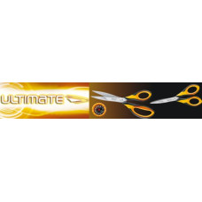 Ножиці офісні ULTIMATE 210мм, чорний із жовтим