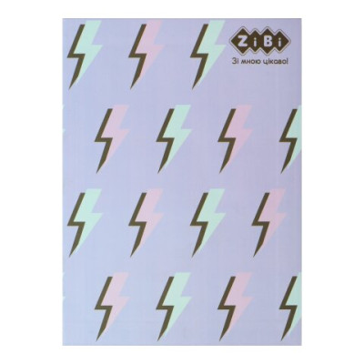 Блокнот PATTERN, А-5, 64 арк., кліт., ітгр. обкл., мат. лам.+Уфлак, KIDS Line, бузковий - ZB.12767-26 ZiBi