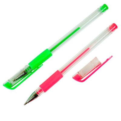 Набор из 12 гелевых ручек,  NEON + METALLIC, в пластиковом пенале, KIDS Line ZB.2205-99