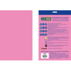 Бумага цветная NEON, EUROMAX, розовая, 20л., А4, 80 г/м²