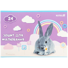 Зошит для малювання, 24 аркуші, скоба, софт тач + УФ лак, RH