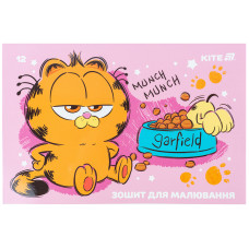 Тетрадь для рисования, 12 л., скоба, гибр. лак + УФ лак,  GF