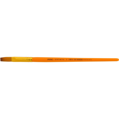Пензель плаский № 12, синтетичний ворс, коротка ручка - MX61051 Maxi