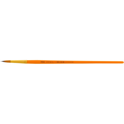 Кисть круглая № 12, ворс синтетический, длинная ручка - MX61086 Maxi