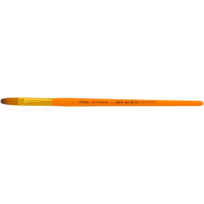Пензель овальний № 11, синтетичний ворс, коротка ручка - MX61070 Maxi