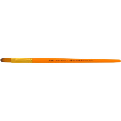 Пензель овальний № 12, синтетичний ворс, коротка ручка - MX61071 Maxi