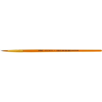 Кисть круглая № 4, ворс синтетический, короткая ручка - MX61030 Maxi